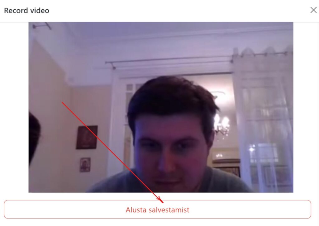 Moodle video alusta salvestamist