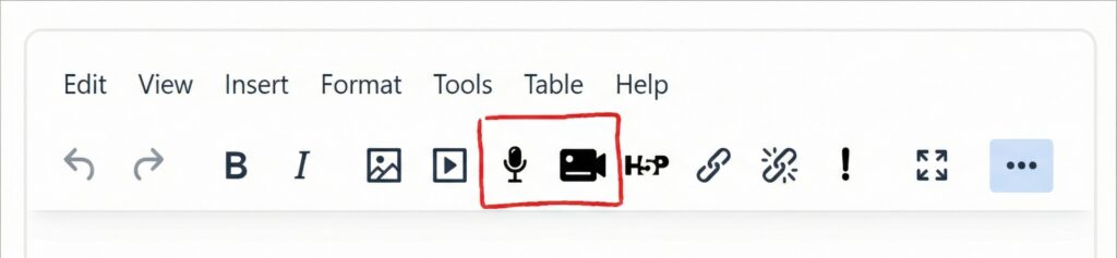 Moodle Atto video recording buttons